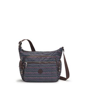 Kipling Gabbie Printed Çapraz Askılı Çanta Taupe | TR 2053NW